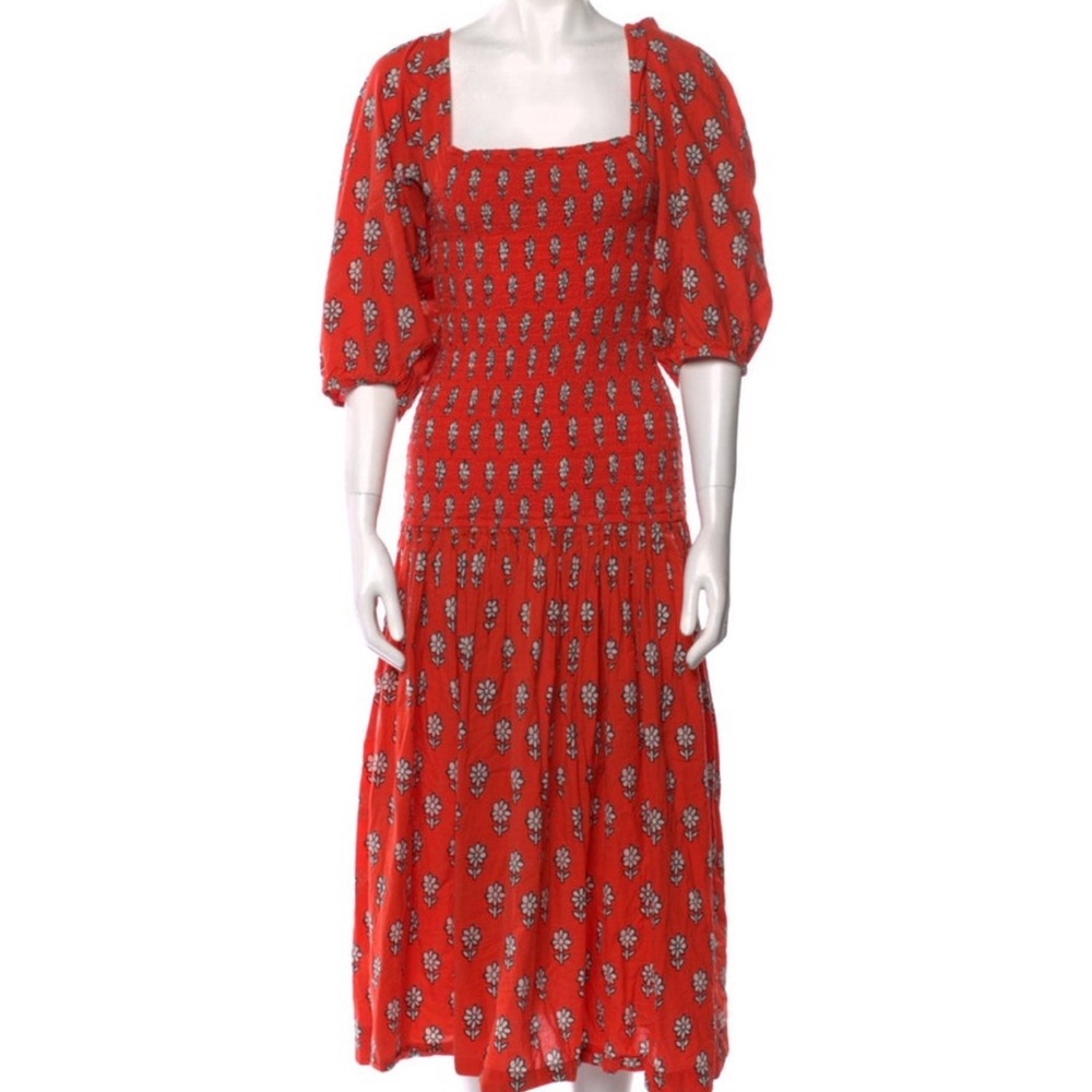 Rhode floral print long dress, M